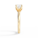 Abigail Cushion Cut Lab Grown Diamond 18Kt Yellow Gold Engagement Ring - View 3