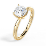 Abigail Cushion Cut Lab Grown Diamond 18Kt Yellow Gold Engagement Ring - View 4