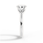 Abigail Oval Cut Lab Grown Diamond 18Kt White Gold Engagement Ring - View 4