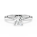 Abigail Princess Cut Lab Grown Diamond 14Kt White Gold Engagement Ring