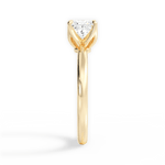 Abigail Princess Cut Lab Grown Diamond 18Kt Yellow Gold Engagement Ring - View 3