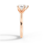 Abigail Pear Cut Lab Grown Diamond 18Kt Rose Gold Engagement Ring - View 4