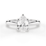 Abigail Pear Cut Lab Grown Diamond Platinum Engagement Ring