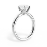 Abigail Radiant Cut Lab Grown Diamond 14Kt White Gold Engagement Ring - View 4