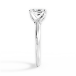 Abigail Radiant Cut Lab Grown Diamond Platinum Engagement Ring - View 2