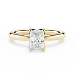 Abigail Radiant Cut Lab Grown Diamond 18Kt Yellow Gold Engagement Ring
