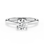 Abigail Round Cut Lab Grown Diamond Platinum Engagement Ring
