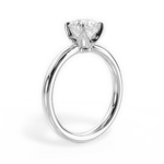 Abigail Round Cut Lab Grown Diamond 14Kt White Gold Engagement Ring - View 2