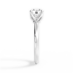 Abigail Round Cut Lab Grown Diamond 14Kt White Gold Engagement Ring - View 4