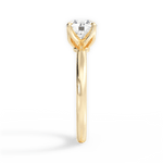Abigail Round Cut Lab Grown Diamond 18Kt Yellow Gold Engagement Ring - View 2