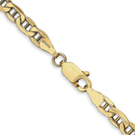 Gold (10K & 14K) Semi-Solid Anchor Chain - 10k Yellow Gold / 16 in / 4 mm
