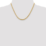 Gold (10K & 14K) Semi-Solid Anchor Chain - 10k Yellow Gold / 18 in / 4 mm