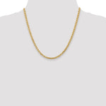Gold (10K & 14K) Semi-Solid Anchor Chain - 10k Yellow Gold / 20 in / 4 mm