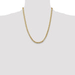 Gold (10K & 14K) Semi-Solid Anchor Chain - 10k Yellow Gold / 22 in / 4.75 mm