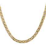 Gold (10K & 14K) Semi-Solid Anchor Chain - 10k Yellow Gold / 18 in / 5.5 mm