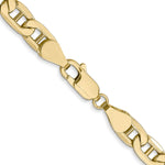 Gold (10K & 14K) Semi-Solid Anchor Chain - 10k Yellow Gold / 18 in / 5.5 mm