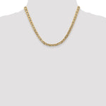Gold (10K & 14K) Semi-Solid Anchor Chain - 10k Yellow Gold / 18 in / 5.5 mm