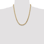 Gold (10K & 14K) Semi-Solid Anchor Chain - 10k Yellow Gold / 22 in / 5.5 mm