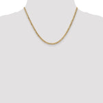 Gold (10K & 14K) Semi-Solid Curb Link Chain - 10k Yellow Gold / 18 in / 3.35 mm