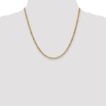 Gold (10K & 14K) Semi-Solid Curb Link Chain - 10k Yellow Gold / 20 in / 3.35 mm