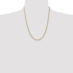 Gold (10K & 14K) Semi-Solid Curb Link Chain - 10k Yellow Gold / 22 in / 3.35 mm