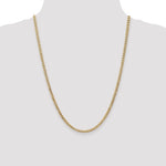 Gold (10K & 14K) Semi-Solid Curb Link Chain - 10k Yellow Gold / 24 in / 3.35 mm