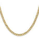 Gold (10K & 14K) Semi-Solid Curb Link Chain - 10k Yellow Gold / 16 in / 4.3 mm