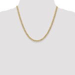 Gold (10K & 14K) Semi-Solid Curb Link Chain - 10k Yellow Gold / 20 in / 4.3 mm