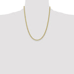 Gold (10K & 14K) Semi-Solid Curb Link Chain - 10k Yellow Gold / 22 in / 4.3 mm