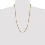 Gold (10K & 14K) Semi-Solid Curb Link Chain - 10k Yellow Gold / 26 in / 4.3 mm