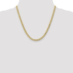 Gold (10K & 14K) Semi-Solid Curb Link Chain - 10k Yellow Gold / 20 in / 5.25 mm