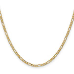 Gold (10K & 14K) Semi-Solid Figaro Chain - 10k Yellow Gold / 16 in / 2.5 mm