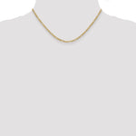 Gold (10K & 14K) Semi-Solid Figaro Chain - 10k Yellow Gold / 16 in / 2.5 mm
