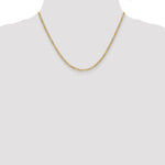 Gold (10K & 14K) Semi-Solid Figaro Chain - 10k Yellow Gold / 18 in / 2.5 mm