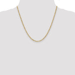 Gold (10K & 14K) Semi-Solid Figaro Chain - 10k Yellow Gold / 20 in / 2.5 mm