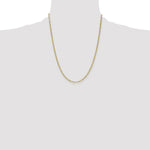 Gold (10K & 14K) Semi-Solid Figaro Chain - 10k Yellow Gold / 22 in / 2.5 mm