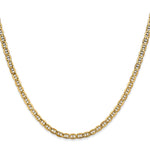 Gold (10K & 14K) Semi-Solid Anchor Chain - 10k Yellow Gold / 16 in / 3.2 mm