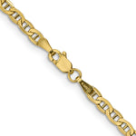 Gold (10K & 14K) Semi-Solid Anchor Chain - 10k Yellow Gold / 16 in / 3.2 mm