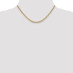 Gold (10K & 14K) Semi-Solid Anchor Chain - 10k Yellow Gold / 16 in / 3.2 mm