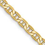 Gold (10K & 14K) Semi-Solid Anchor Chain - 10k Yellow Gold / 16 in / 3.2 mm