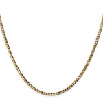 Gold (10K & 14K) Semi-Solid Curb Link Chain - 10k Yellow Gold / 16 in / 2.5 mm