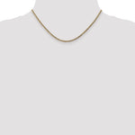 Gold (10K & 14K) Semi-Solid Curb Link Chain - 10k Yellow Gold / 16 in / 2.5 mm