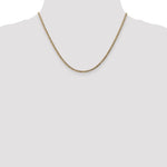 Gold (10K & 14K) Semi-Solid Curb Link Chain - 10k Yellow Gold / 18 in / 2.5 mm