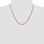 Gold (10K & 14K) Semi-Solid Curb Link Chain - 10k Yellow Gold / 20 in / 2.5 mm