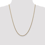 Gold (10K & 14K) Semi-Solid Curb Link Chain - 10k Yellow Gold / 24 in / 2.5 mm