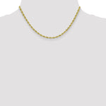 Gold (10K & 14K) Semi-Solid Rope Chain - 10k Yellow Gold / 16 in / 3 mm
