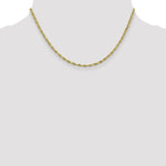 Gold (10K & 14K) Semi-Solid Rope Chain - 10k Yellow Gold / 16 in / 2.8 mm
