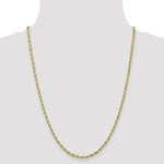 Gold (10K & 14K) Semi-Solid Rope Chain - 10k Yellow Gold / 24 in / 2.8 mm