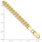 Gold (10K & 14K) Semi-Solid Miami Cuban Chain Bracelet - 10k Yellow Gold / 7 in / 6 mm