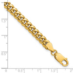 Gold (10K & 14K) Semi-Solid Miami Cuban Chain Bracelet - 10k Yellow Gold / 8 in / 6 mm